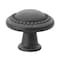 Gliderite Hardware 1-1/4 in. Oil Rubbed Bronze Round Beaded Cabinet Knob, 5PK 5222-ORB-5 - alternate 1